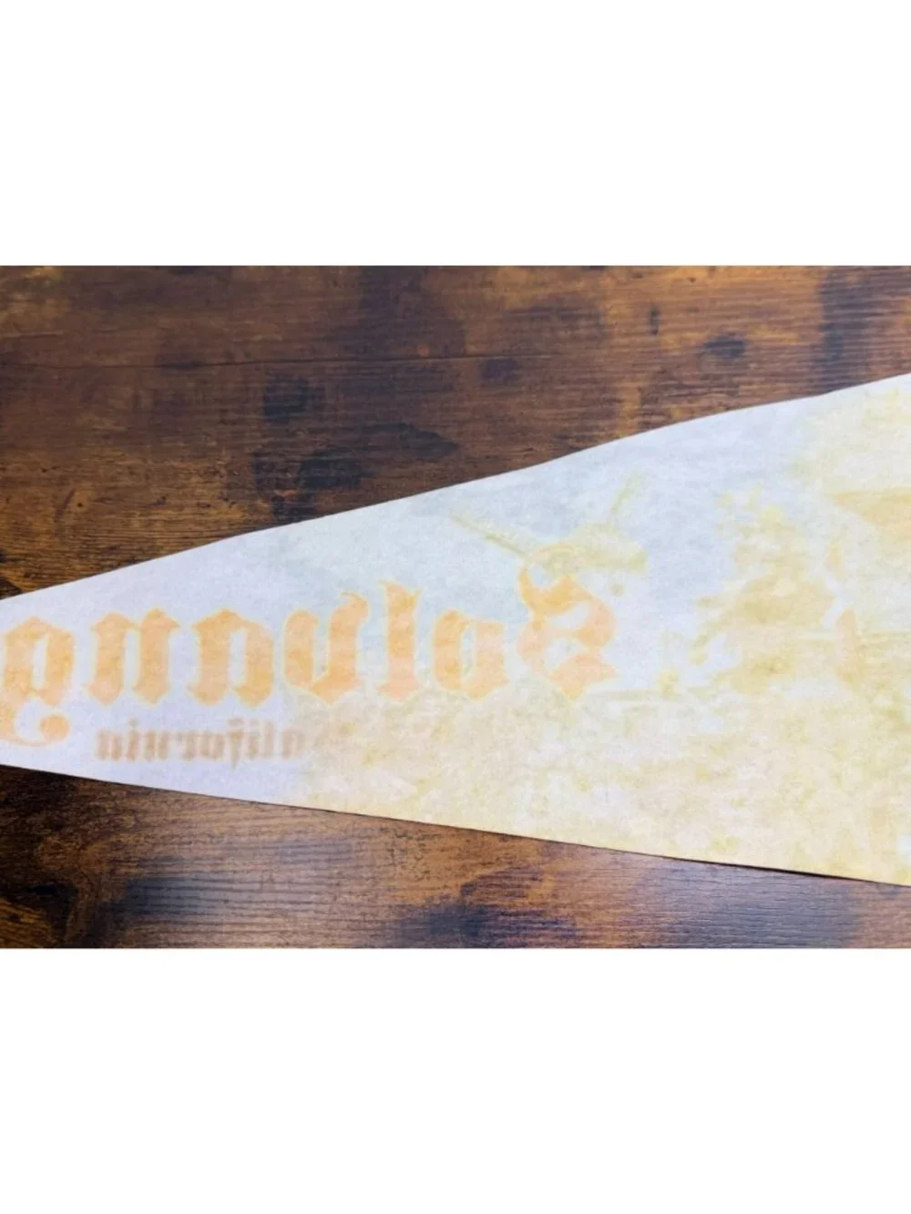 Vintage Solvang California Souvenir Pennant With Colorful Mid-Century Graphics
